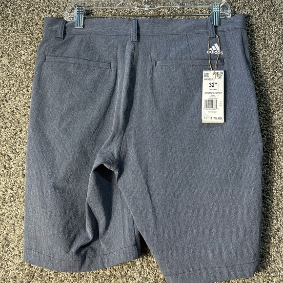 NWT men’s Adidas cross hatch performance golf shorts SZ 32 - Picture 3 of 5